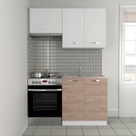 SO-CSET2-2WO Κουζίνα Charlotte Σετ 140 Φυσικό Δρυς-Λευκό