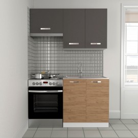 SO-CSET2-2GG Κουζίνα Charlotte Σετ 140 Χρυσό Δρυς-Γραφίτη