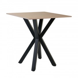 100-097 Τραπέζι Alberto Μπεζ Πέτρα 70 x 70 x 76 70x70x76 εκ.