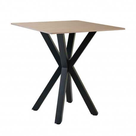 100-097 Τραπέζι Alberto Μπεζ Πέτρα 70 x 70 x 76 70x70x76 εκ.