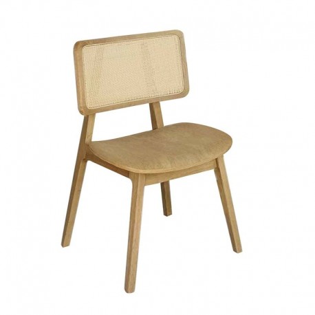 Ε7686,2 LORIAN Καρέκλα Τραπεζαρίας, Απόχρωση Φυσικό