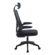 ΕΟ5302,1 BF3055 Πολυθρόνα Γραφείου- Διευθυντή, Mesh Μαύρο