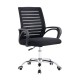 ΕΟ257,1 BF2140 Πολυθρόνα Γραφείου Μέταλλο Χρώμιο, Mesh Μαύρο