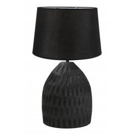 TLI 6331 40BK ΕΠΙΤΡΑΠΕΖΙΑ ΛΑΜΠΑ ΜΑΥΡΗ ΞΥΛΙΝΗ ΜΕ ΑΜΠΑΖΟΥΡ ΜΑΥΡΟ 1ΧΕ27