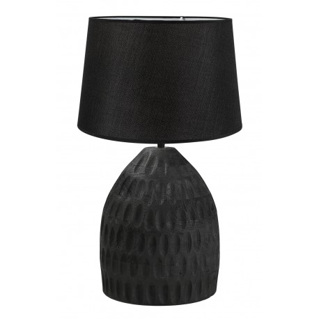 TLI 6331 40BK ΕΠΙΤΡΑΠΕΖΙΑ ΛΑΜΠΑ ΜΑΥΡΗ ΞΥΛΙΝΗ ΜΕ ΑΜΠΑΖΟΥΡ ΜΑΥΡΟ 1ΧΕ27