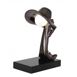 TLC 1122 BK ΕΠΙΤΡΑΠΕΖΙΑ ΛΑΜΠΑ ΜΑΥΡΗ ΚΟΠΕΛΑ ΜΕ ΚΑΠΕΛΟ 1XG9