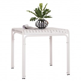 ΤΡΑΠΕΖΙ ΤΕΤΡΑΓΩΝΟ ΑΛΟΥΜΙΝΙΟΥ RACHEL HM6338.02 ΛΕΥΚΟ 80x80x75Υεκ.