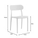 262-000035 Καρέκλα Amvroan στοιβαζόμενη pakoworld με UV protection λευκό pp 51x49x79.5εκ