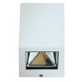 0144105 WLC 8107 WH LED ΑΠΛ.UP/DOWN ΤΕΤΡΑΓΩΝΗ 2*5W ΛΕΥΚΗ