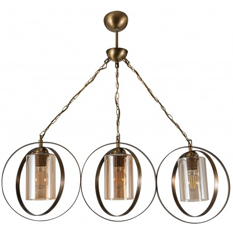 0103461 PDT 2063-3 # ΚΡΕΜ. 3/Φ ΔΥΟ ΜΕΤΑΛΛΙΚΟΙ ΚΥΚΛΟΙ ΚΑΙ ΚΥΛΙΝΔΡΙΚΟ ΓΥΑΛΙ Ε 27