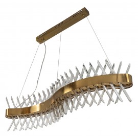 0104411 PDC 679 GD  ΡΑΓΑ LED ΣΤΕΦΑΝΙ ΣΧΗΜΑΤΟ -S- ΚΑΙ  ΚΡΥΣΤΑΛΛΑ