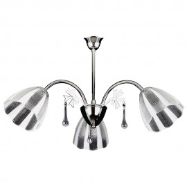 0103232 PDT 194-3 ΚΡΕΜ. 3/Φ ΝΙΚΕΛ ΛΕΥΚΟ/ΔΙΑΦΑΝΟ ΓΥΑΛΙ 3ΧΕ27