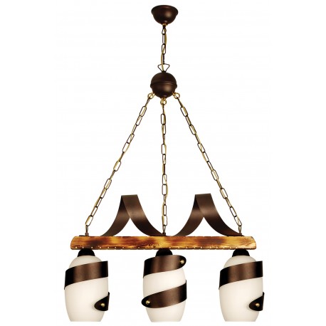 0101444 PDA 133-3  WH 3/Φ ΡΑΓΑ ΞΥΛΙΝΗ ΣΚΟΥΡΙΑ ΛΕΥΚΟ 3ΧΕ27