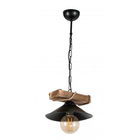 0083514 PDT 2060-1 ΚΡΕΜ. 1/Φ ΡΑΓΑ ΞΥΛΙΝΗ ΜΕ ΚΑΜΠΑΝΑ ΚΑΠΕΛΟ  1xΕ-27