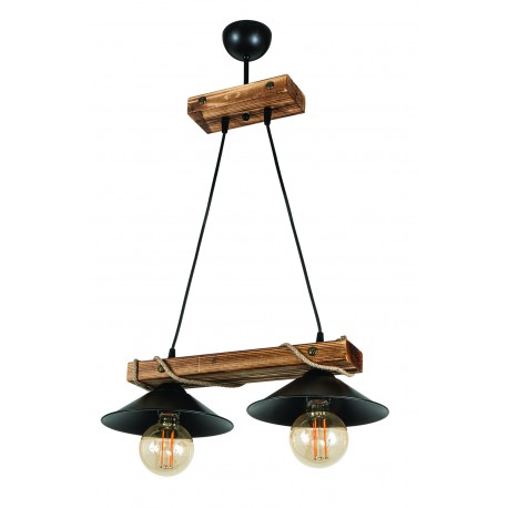 0103454 PDT 2060-2 ΡΑΓΑ ΞΥΛΙΝΗ ΜΕ ΚΑΜΠΑΝΑ ΚΑΠΕΛΟ 2xΕ-27