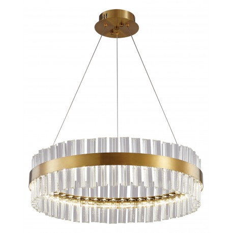 0104506 PDC 707-60 LED ΣΤΡΟΓΓΥΛΟ Φ60 ΜΕ ΚΡΥΣΤΑΛΛΑ