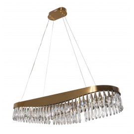 0104527 PDC 708-80 LED ΠΟΛΥΕΛΑΙΟΣ ΧΡΥΣΟΣ ΟΒΑΛ ΜΕ ΚΡΥΣΤΑΛΛΑ