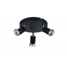 0064208 CCC 5215-3 BK ΣΠΟΤ ΟΡΟΦΗΣ 3/Φ ΜΑΥΡΟ 3ΧGU10