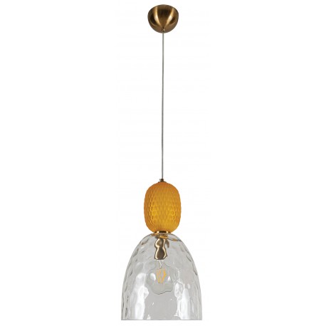 0084643 PDC 1281 HN 1/Φ ΣΦΥΡΙΛΑΤΟ ΓΥΑΛΙ ΜΕ ΔΙΑΚΟΣΜΗΤΙΚΟ ΜΕΛΙ ΓΥΑΛΙ 1xE27