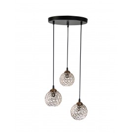 0106600 PDA 3459-3 GD # 3/Φ ΜΕ ΧΡΥΣΕΣ ΚΡΥΣΤΑΛΙΝΕΣ ΜΠΑΛΕΣ ΣΕ ΡΟΖΕΤΑ  3ΧΕ14