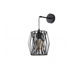 0304230 WLC 320 BK ΑΠΛΙΚΑ ΜΑΥΡΗ ΜΕΤΑΛΛΙΚΗ ΓΡΑΜΜΙΚΗ 1xE27