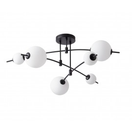 0064224 CCC 553-6 ΟΡΟΦΗΣ LED ΓΡΑΜΜΙΚΟ ΜΑΥΡΟΣ ΣΚΕΛΕΤΟΣ ΜΕ 6 ΦΟΥΣΚΕΣ 60W 3000K 3600 LMN