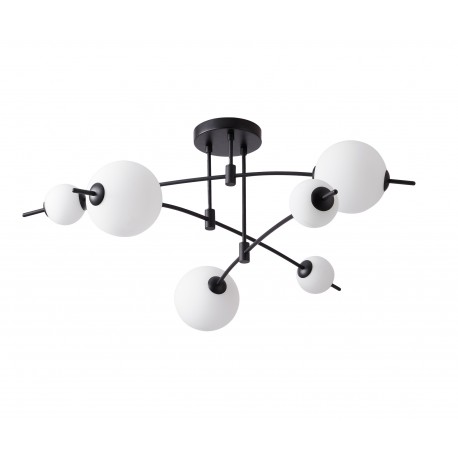 0064224 CCC 553-6 ΟΡΟΦΗΣ LED ΓΡΑΜΜΙΚΟ ΜΑΥΡΟΣ ΣΚΕΛΕΤΟΣ ΜΕ 6 ΦΟΥΣΚΕΣ 60W 3000K 3600 LMN