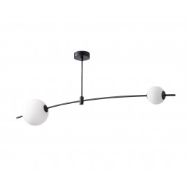 0064222 CCC 553-2 ΟΡΟΦΗΣ ΓΡΑΜΜΙΚΟ ΜΑΥΡΟΣ ΣΚΕΛΕΤΟΣ ΜΕ ΔΥΟ ΦΟΥΣΚΕΣ LED 20W 3000K 1200 LUM