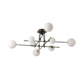 0064221 CCC 552-8 ΟΡΟΦΗΣ 8/Φ ΜΑΥΡΟΣ ΣΚΕΛΕΤΟΣ ΜΕ ΧΡΥΣΗ ΛΕΠΤΟΜΕΡΕΙΑ ΚΑΙ ΜΠΑΛΕΣ 8xG9 5W