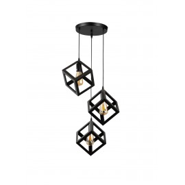 0104570 PDC 1249-3 ΒΚ CHN  ΡΟΖΕΤΑ ΜΕΤΑΛΙΚΗ 3/Φ ΜΕ ΚΡΕΜΑΣΤΟΥΣ ΜΑΥΡΟΥΣ ΚΥΒΟΥΣ 3ΧΕ27