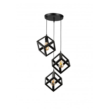 0104570 PDC 1249-3 ΒΚ CHN  ΡΟΖΕΤΑ ΜΕΤΑΛΙΚΗ 3/Φ ΜΕ ΚΡΕΜΑΣΤΟΥΣ ΜΑΥΡΟΥΣ ΚΥΒΟΥΣ 3ΧΕ27