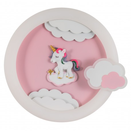 0064215 CCC 4319 ΠΛΑΦΟΝΙΕΡΑ ΠΑΙΔΙΚΗ LED ΡΟΖ ΜΟΝΟΚΕΡΟΣ CCT