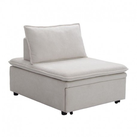 Ε9403,2 FRANNIE Πολυθρόνα (Καρέκλα) - Κρεβάτι, Σαλονιού-Καθιστικού, Ύφασμα Μπεζ