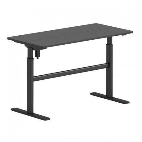 ΕΟ4397,1 LEVEL Γραφείο Η/Υ Ηλεκτρικό Ρυθμιζόμενο, Πολλαπλών επιλογών ύψους, Μαύρο