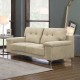 Ε965,24 NOTE Kαναπές Σαλονιού - Καθιστικού 2Θέσιος, Ύφασμα Water Repellent Μπεζ