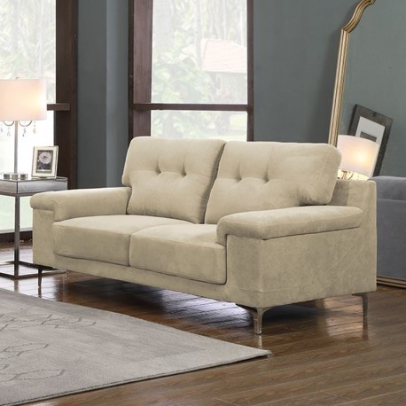 Ε965,24 NOTE Kαναπές Σαλονιού - Καθιστικού 2Θέσιος, Ύφασμα Water Repellent Μπεζ