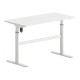ΕΟ4397,2 LEVEL Γραφείο Η/Υ Ηλεκτρικό Ρυθμιζόμενο, Πολλαπλών επιλογών ύψους, Άσπρο