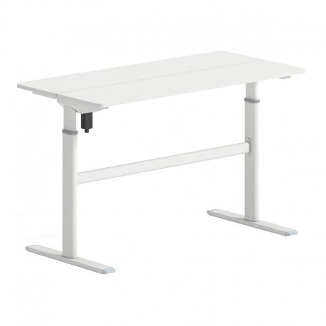 ΕΟ4397,2 LEVEL Γραφείο Η/Υ Ηλεκτρικό Ρυθμιζόμενο, Πολλαπλών επιλογών ύψους, Άσπρο