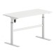 ΕΟ4397,2 LEVEL Γραφείο Η/Υ Ηλεκτρικό Ρυθμιζόμενο, Πολλαπλών επιλογών ύψους, Άσπρο