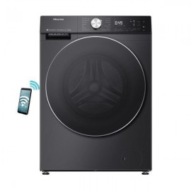 Hisense WF5S1045BB Πλυντήριο Ρούχων 10.5kg με Τεχνολογία Ατμού 1400 Στροφών Smart ConnectLife Μαύρο A