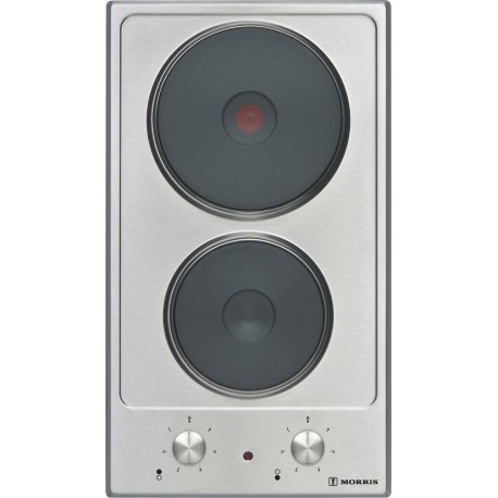 Morris MED-65334 Domino Εμαγιέ Εστία Αυτόνομη 29x51εκ. Ασημί