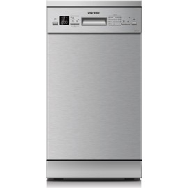 United Ελεύθερο Πλυντήριο Πιάτων για 10 Σερβίτσια Π44.5xY84.5εκ. Inox E