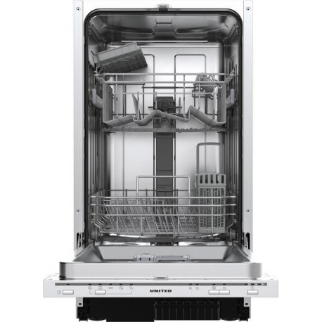 United DWU-10452BI Εντοιχιζόμενο Πλυντήριο Πιάτων για 10 Σερβίτσια Π45xY82εκ. E