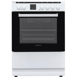 United UFV-68287TP Κουζίνα 69lt με Κεραμικές Εστίες Π60εκ. Λευκή A