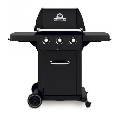 Broil King Royal 320 Shadow Ψησταριά Υγραερίου Μαντεμένιας Σχάρας 56x38εκ. με 3 Εστίες 8.8kW (8242-53SDW) + ΔΩΡΟ ΚΑΛΥΜΜΑ