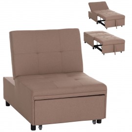 ΠΟΛΥΘΡΟΝΑ-ΚΡΕΒΑΤΙ LIBRE HM3295.03 ΜΠΕΖ ΥΦΑΣΜΑ 75x106x87Υεκ.