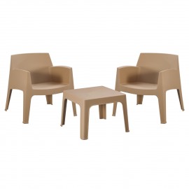 ΣΕΤ LOUNGE 3ΤΜΧ SLEEK HM21274.03 ΚΑΠΟΥΤΣΙΝΟ ΠΟΛΥΠΡΟΠΥΛΕΝΙΟ