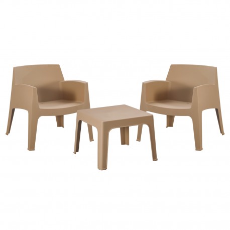ΣΕΤ LOUNGE 3ΤΜΧ SLEEK HM21274.03 ΚΑΠΟΥΤΣΙΝΟ ΠΟΛΥΠΡΟΠΥΛΕΝΙΟ