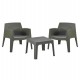 ΣΕΤ LOUNGE 3ΤΜΧ SLEEK HM21274.05 DARK OLIVE GREEN ΠΟΛΥΠΡΟΠΥΛΕΝΙΟ
