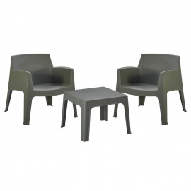 ΣΕΤ LOUNGE 3ΤΜΧ SLEEK HM21274.05 DARK OLIVE GREEN ΠΟΛΥΠΡΟΠΥΛΕΝΙΟ